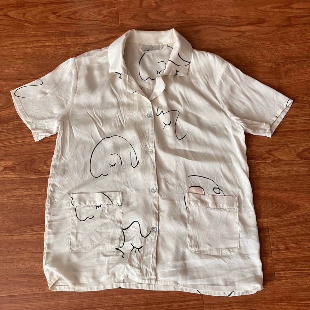 Silk Not Just Pajama Top